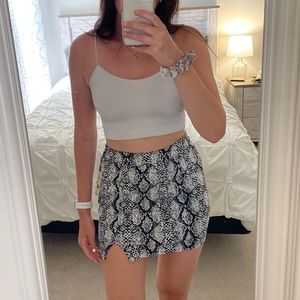 Garage snakeskin skirt!